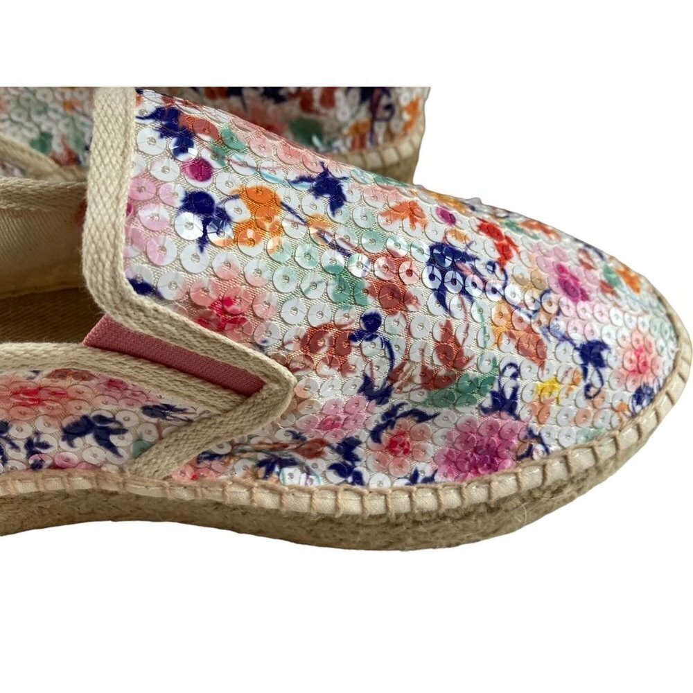 NWOT Toni Pons Fonda Floral Sequin Slip-On Espadrille Shoes Size EU 41 US 10 - Picture 5 of 7